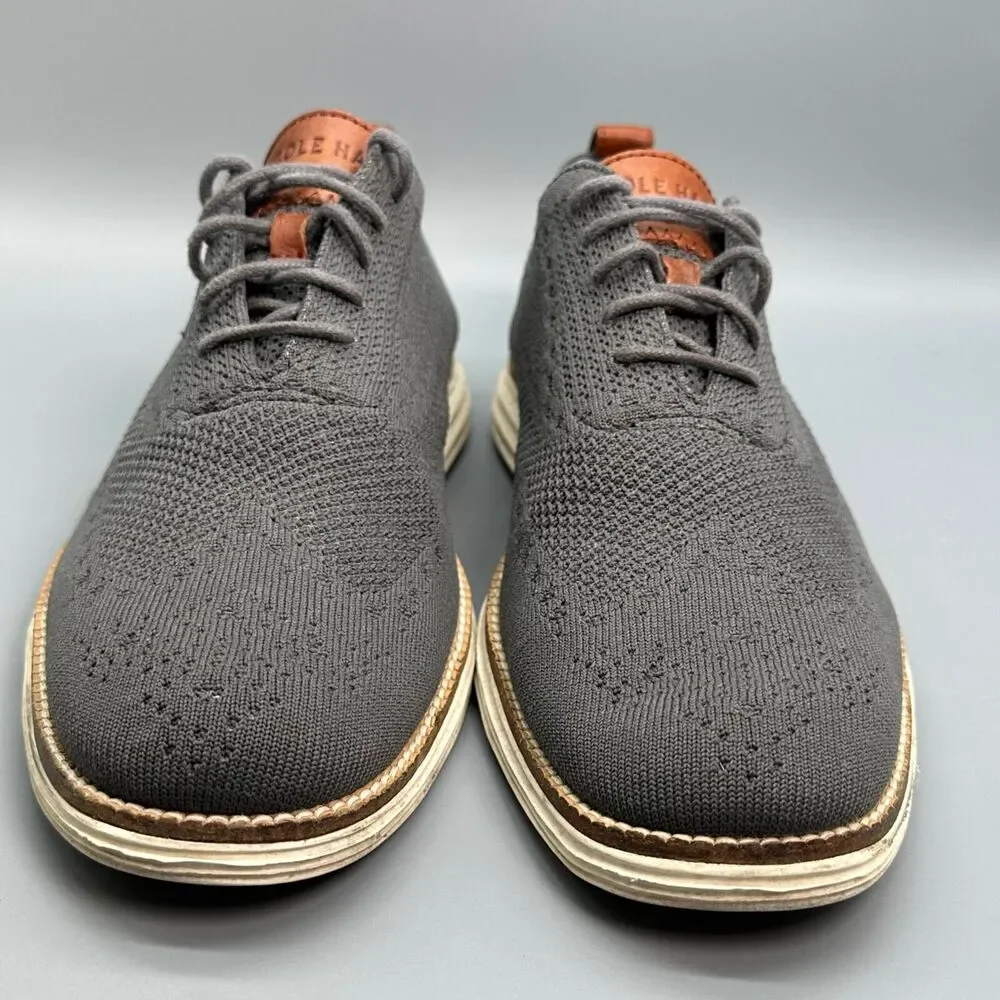 Cole Haan Original Grand Oxford Mens Size 11 Gray Round Toe Dress Shoe Sneakers